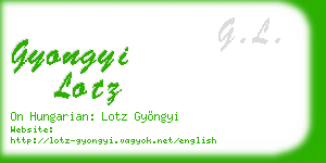 gyongyi lotz business card